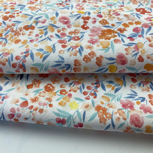 40 pts floral cotton women's clothing fabric plain weave poplin printed skirt fabric spring and summer children's dress clothing fabric