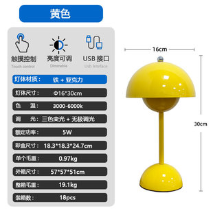 Cross-border Flower Bud Table Lamp in stock Nordic Bedroom Bedside Decorative Table Lamp Light Luxury High-class Restaurant Bar Atmosphere Lamp