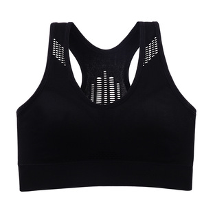 Sports Underwear Women's Running Yoga Fitness Shockproof Anti-sagging Empty Vest Bra Breathable Sweat Absorbing Gathering Bra