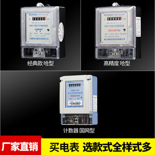 Zhisheng Electronic Single Phase Electric Energy Meter Single 220V Rental Housing 20a Household 40a High Precision Single Phase Electric Meter