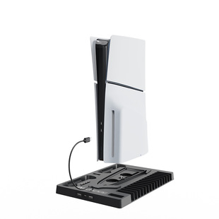 PS5slim Многофункциональная теплоотвод PS5 зарядная база с держателем для хранения диска Ручка сиденья для наушников