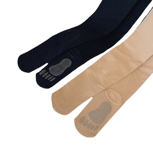 2024 Spring and Autumn Skinny Light Leg Artifact Solid Color One-piece Socks Pressure Slimming High Waist Belly-tucking Socks Foot Socks for Women
