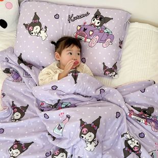 Summer New Sanrio Soft Waxy Comfortable Knitted Cool Air-conditioning quilts Summer quilts Children's Summer quilts Kindergarten Dormitory