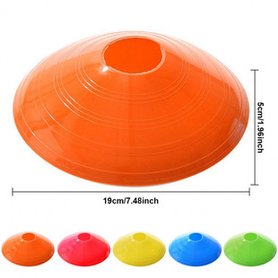 25 Pieces Football Training Disc Plastic Soccer Marking Cross-Border