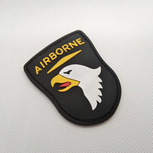 PVC Tactical Morale Badge Rubber Badge Various Style Choice Back Velcro Armband