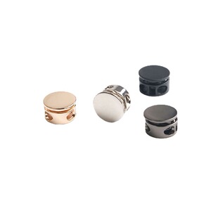 Wholesale metal zinc alloy cylindrical spring buckle down jacket hanging clock card rope accessories elastic adjustment buckle spot
