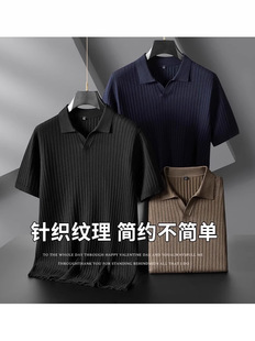 Summer New Light Mature High-end Elegant Knitwear Polo Casual Fashion All-match Lapel Slim Top
