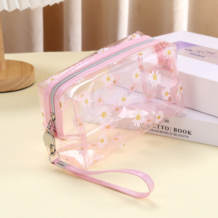 Transparent waterproof cosmetic bag small fresh travel wash bag portable large capacity high-looking storage bag