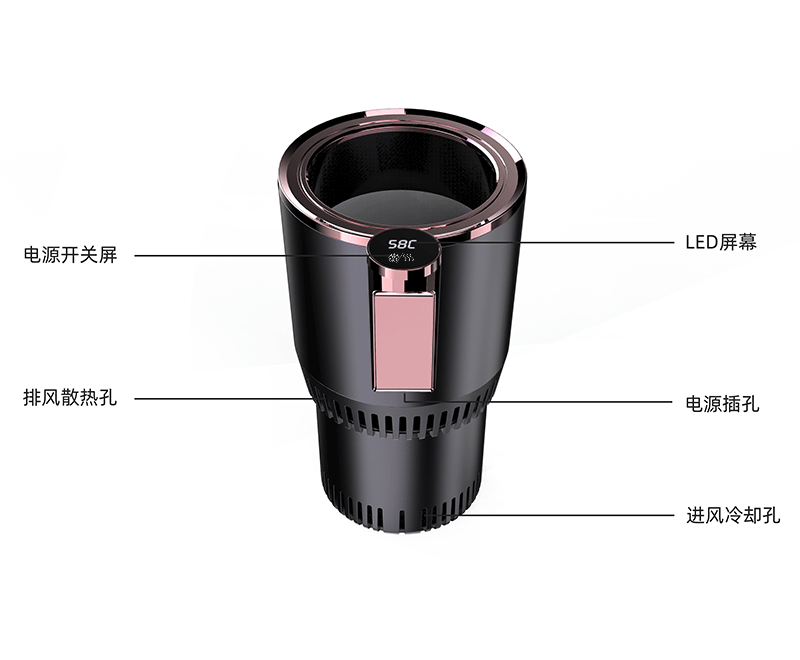 Car refrigeration heating cup mini mini refrigerator car home dual-use 12v refrigeration small thermostat fast refrigerator