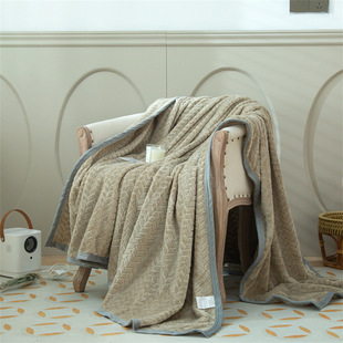 Winter Warm 2022 New Beibei Velvet Blanket Double-sided Blanket Office Blanket Home Dual-use Blanket Sofa Blanket