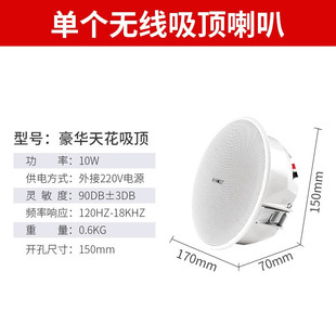 XianKe (SAST) K1 Wireless Bluetooth Ceiling SpeaKer Ceiling AuDio 3D SurrounD Home Living Room Dining Room Wall Hanging