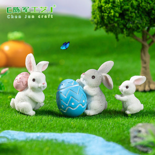 Moss Micro Landscape Creative Easter Bunny DIY Blind Bag Accessories Gardening Farm Landscaping Small Ornaments