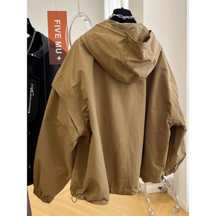 Maillard Design Sense Niche Unique Baseball Suit Hooded Casual Workwear Jacket Women's Spring and Autumn Trendy Windbreaker Jacket