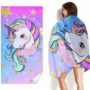 temu Xiyin tiktok generation of foreign trade explosions beach towel summer microfiber bath towel foreign trade cross-border super large