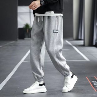 Sports Pants Men's Casual Sweatpants Men's Winter Thin Autumn Winter Warm Casual Loose plus size Long Pants Men's