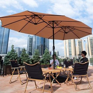 Outdoor Solar Parasol Courtyard Umbrella Villa Garden Terrace Umbrella Cafe Shop Outdoor Sun Umbrella