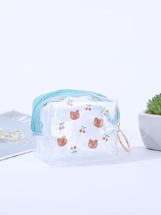Coin purse PVC cartoon cute girl South Korea storage pouch