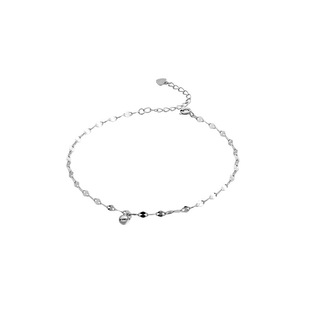 Transfer beads anklet female niche design sense of light luxury new fashion simple flash foot chain summer jewelry