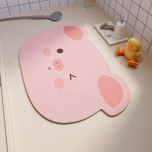 Bathroom Non-slip Mat Toilet Toilet Silk Ring Non-slip Mat Waterproof Toilet Shower Room Bath Anti-drop Foot Mat