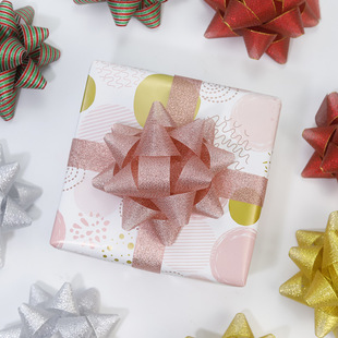 Factory direct 2CM * 12CM multicolor star flower gift box packaging knot flower fruit gift box packaging ribbon