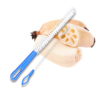 Lotus root hole brushing lotus root brush piping nozzle brush cleaning bottle cup suction tube brush lotus root hole stainless steel cleaning brush
