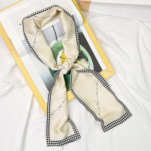 Shanghai story new thin summer small scarf women's fashion Joker Korean scarf scarf with shirt ribbon wholesale