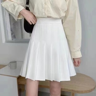 High-Quality Pleated Skirt for Women 2025 Summer, Spring, Autumn and Winter Black Skirt High Waist a Slim Versatile Short Skirt