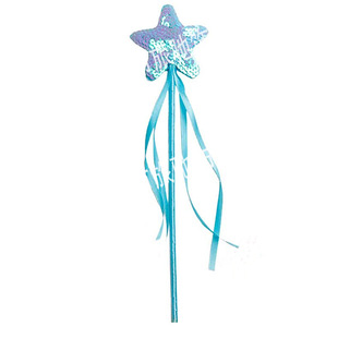 Halloween Star Fairy Stick Sequins Ribbon Magic Wand Props Children's Party Decoration Props