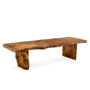 New Solid Wood Tea Table and Chair Modern Coffee Table Office Large Plate Tea Table Irregular Whole Plate