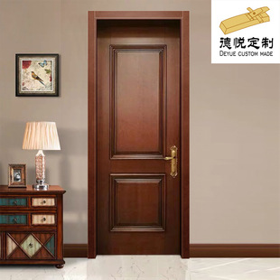 Chinese Solid Wood Doors Can Be Ordered from Manufacturers, Walnut Bedroom Doors, Bathroom Soundproof Doors