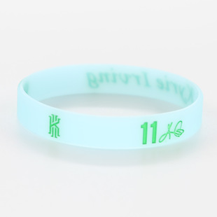 nba star silicone rubber luminous bracelet Owen Durant Harden James signature commemorative basketball bracelet