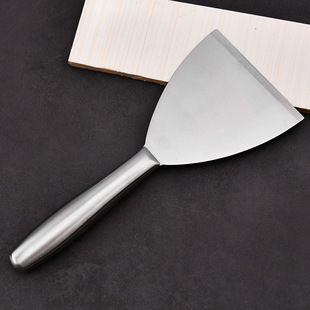 All stainless steel hollow handle shovel teppanyaki fried cold noodles shovel knife Japanese cuisine pancake fruit baking cleaning shovel