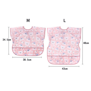 Foreign Trade Baby's Cover Waterproof and Dirty-proof Cross-border Dinner Bucket Children's Dinner Bib Reverse Wear Clothing Men's and Women's Painting Aprons