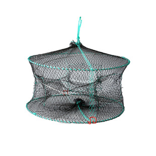 Factory Direct sales crab cage sea crab net foldable crab cage round spring cage fishing cage fishing net fishing gear