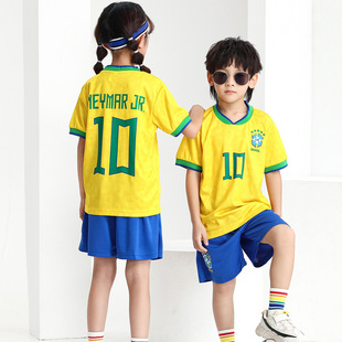 Children's football uniforms suit boys and girls kindergarten primary school students training team uniforms class sports clothing wholesale customization