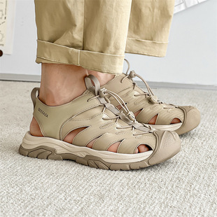 2024 New Style Big Brand Flat Sandals for Tracing Creek Men's Summer Casual Outdoor Mountaineering Beach Sandals