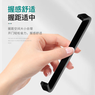 Factory direct 302 solid space aluminum alloy drawer shoe cabinet door handle simple versatile wardrobe cabinet handle