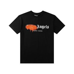 Palm Palm Angel Angels Love Heart Dissolves Graffiti Letters Unisex T-Shirt Loose Round Neck Short Sleeve Summer