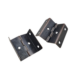 Four folding hinge furniture hardware accessories factory wholesale bending folding hinge cabinet door iron hinge 2 inch small hinge
