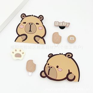Новая девушка сердце мультфильм милые DIY дыры в обуви аксессуары креативные съемные туфли цветочные туфли пряжки для обуви украшения