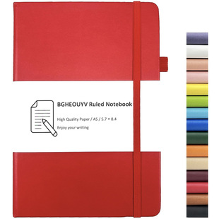 Cross-border foreign trade business elastic band strap notebook plus logo pu leather diary notebook travel notebook