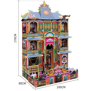Почтовые расходы утолщенный большой складной ремень Yard Spirit House Тянду Роскошный дом Бесплатная палка Spirit House Похоронные принадлежности Заводской магазин