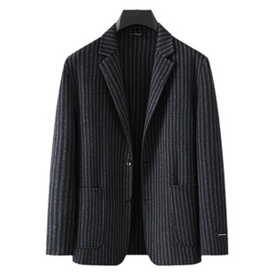 Double-sided velvet handmade plus size suit wool woolen coat business trench coat high quality plus size warm 70% woolen style