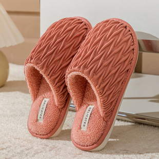 Cixi Cotton Slippers Spring & Fall Men's Winter Home Indoor Non-slip Home Warm Couple Winter Plush Men's