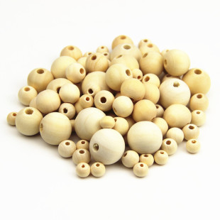 In stock wholesale wooden beads round beads diy handmade beaded log loose beads large hole car cushion door curtain jewelry accessories