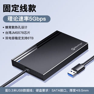 [New Private model] 2.5-inch mobile hard disk box SATA to USB3.0/Type-C fixed cable
