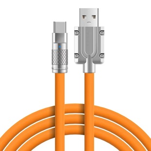 1m Bold 2m lengthened zinc alloy super fast charging machine customer line Android type-c mobile phone data cable factory wholesale