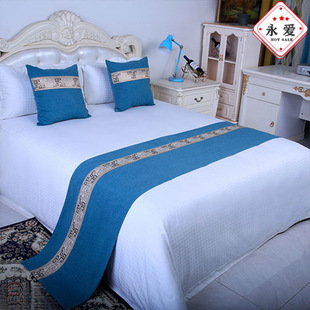 XC Bed Flag Bed Tail Towel Hotel Homestay Hotel Bedding High-end Luxury Home Bed Bed Scarf Bed Cover