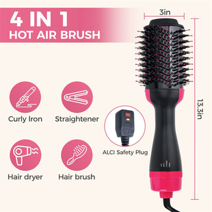 hot air brush styler and dryer hot air Comb Multifunctional Hair Blowing Comb Three-in-One Hair Blowing Comb