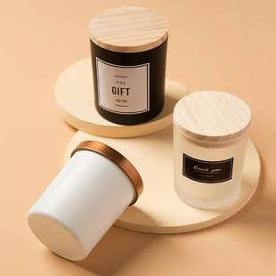 Спот витражные стеклянные свечи пустая бутылка 200ml бытовая ароматическая свеча банка 300ml прозрачная подсвечная чашка